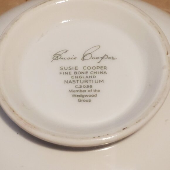 Susie Cooper Fine Bone China Soup Bowl With Handles Nasturtium Pattern  England - Picture 2 of 4